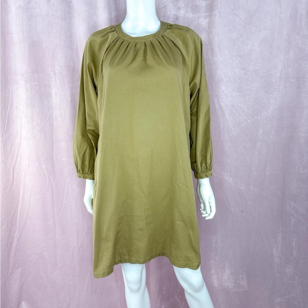 MaxMara Tan/Khaki Long Sleeve Dress